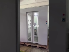 صرفه جویی در انرژی 380V تونل دوش هوا با نوردهی LED و کنترل PLC لامپ UV