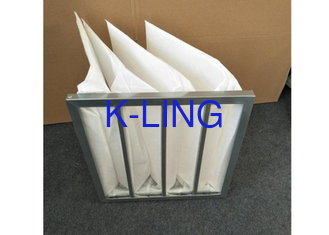 قاب آلومینیوم آلیاژ جیب فیلتر هوا مقاومت رطوبت فشار اولیه پایین