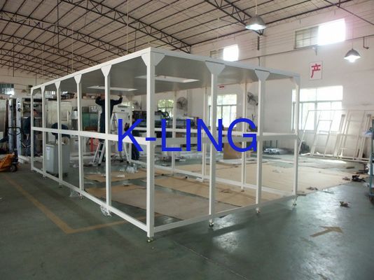 اتاق تمیز نرم دیواری با رطوبت بالا با دیوار فیلم PVC و اتاق جریان لمینی با اندازه سفارشی