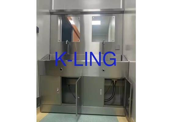 فولاد ضد زنگ درجه پزشکی شستشوی دست جراحي سینک با سینک پاک کننده بی عمل