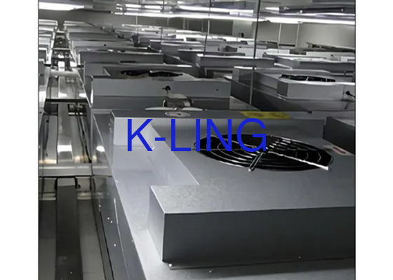 برنامه های کاربردی تجاری FFU با 6 ماه عمر فیلتر HEPA 45 DB سطح سر و صدا