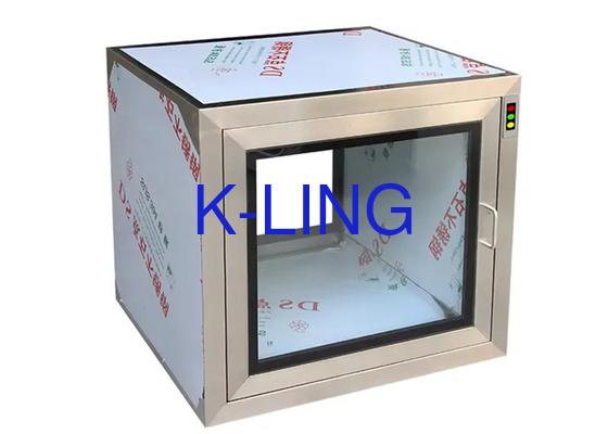 220V/50Hz جعبه عبور اتاق پاک با فرآیند سوراخ کردن و نور UV ارسال سریع