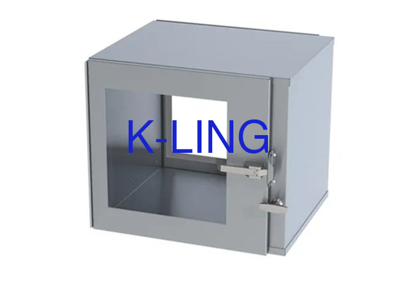 220V/50Hz جعبه عبور اتاق پاک با فرآیند سوراخ کردن و نور UV ارسال سریع