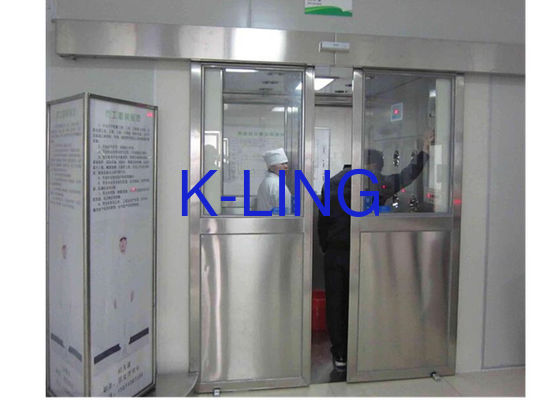 دوش هوای اتاق تمیز کلاس 100 با کنترل PLC و ساختار فولاد ضد زنگ SUS304 برای کالا