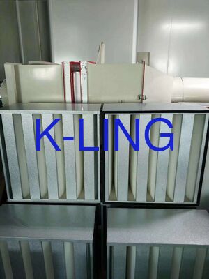 Mini-Pleated HEPA Filter with H13 - U15 Efficiency for ≥ 0.3um Particles in 1175 x 575 x 69 mm Size