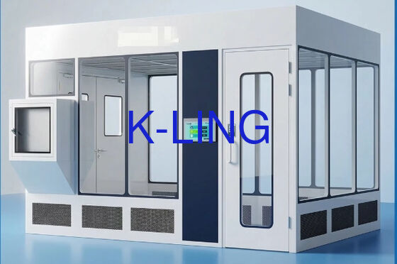 اتاق تمیز ماژولار با گواهینامه ISO5/ISO6/ISO7/ISO8، فیلتر HEPA و پیش فیلتر و کف ضد ایستاتیک PVC برای تولید هوافضا