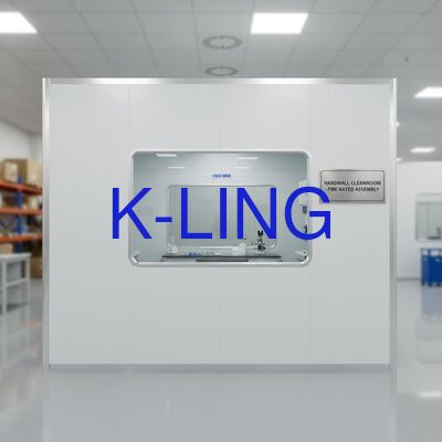 اتاق تمیز مدولار با دیوار مقاوم در برابر آتش و دیواره سخت با پنجره شفاف و رتبه تصفیه ISO5-ISO8