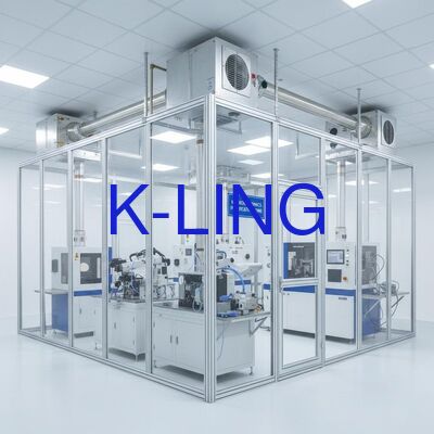 اتاق تمیز ماژولار با درجه تصفیه ISO5/ISO6/ISO7/ISO8، فیلتر HEPA و فیلتر پیش فیلتر فیلتر هوا و نصب ماژولار