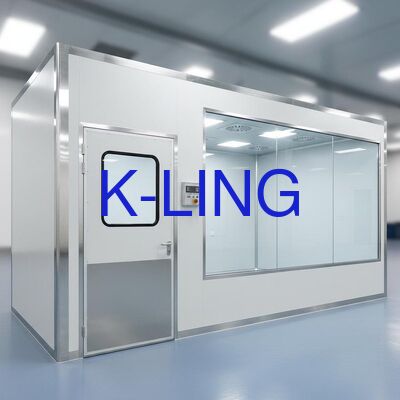 اتاق تمیز ماژولار با فیلترهای HEPA/ULPA 99.995% @ 0.3μm، واحد فیلتر فن 1175x1175x350mm و طبقه بندی ISO7