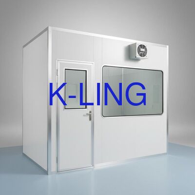اتاق تمیز مدولار هاردوال با سیستم فیلتر هوای فیلتر هپا، درب مقاوم در برابر حریق و پنجره دولایه وکیوم شیشه ای