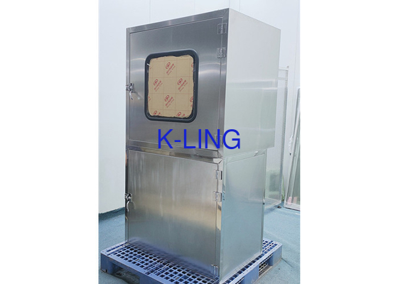 جعبه عبور سفارشی Cleanroom از فولاد ضد زنگ 304 با کابینت ابزار