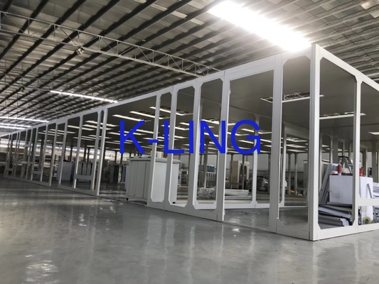 با راندمان بالا دیوار نرم افزار درجه فیلتر H13-H14 اتاق تمیز برای نویز صنعتی ≤60dB