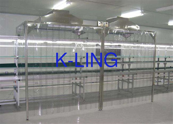 کارخانه شیمیایی Softwall Clean Room Epoxy Powder Coated Steel