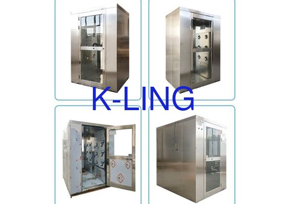 دوش هوا دوتایی درب متحرک SUS201 Cleanroom