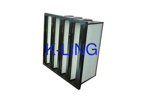 فیلترهای هوا پلاستیکی Frame Dust Holding V Bank با مواد متوسط فایبرگلاس
