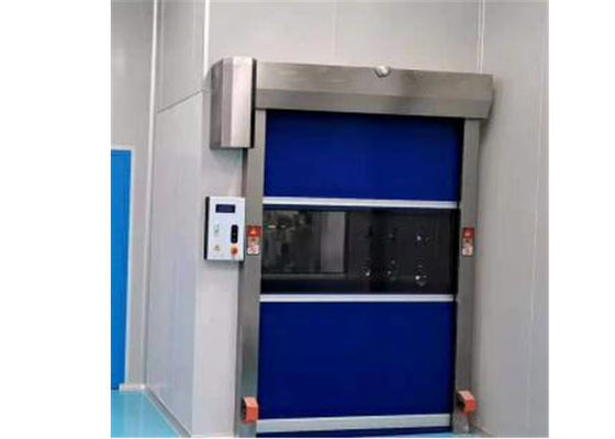 کنترل از راه دور تونل دوش هوا اتاق تمیز با درب غلتکی PVC سریع