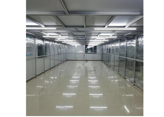 PLC Control Class 100 Softwall Clean Room اندازه سفارشی با 1 سال گارانتی